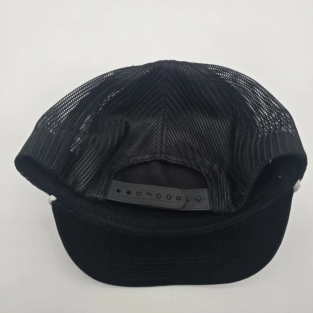 Whiskey Bent Hat Company Trucker Hat Black Snapback Rope Cap Since 2017 Mesh